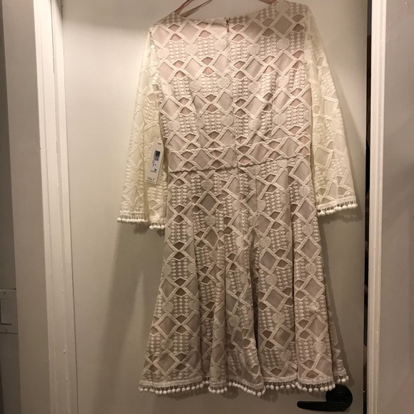 Eliza J fit and flare Pom-Pom NWT dress - Picture 7 of 8